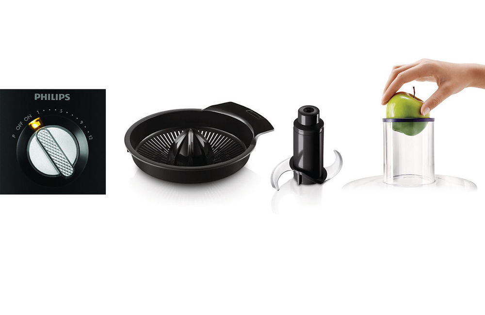 Philips HR7776 Food Processor 1000W Slicer Shredder Blender Citrus