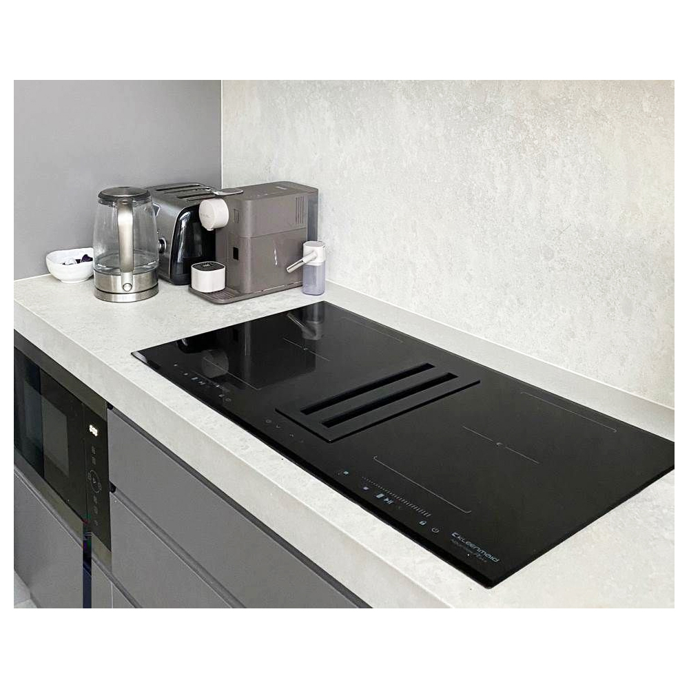 Kleenmaid Induction Cooktop Integrated Down Draft Extractor 90cm