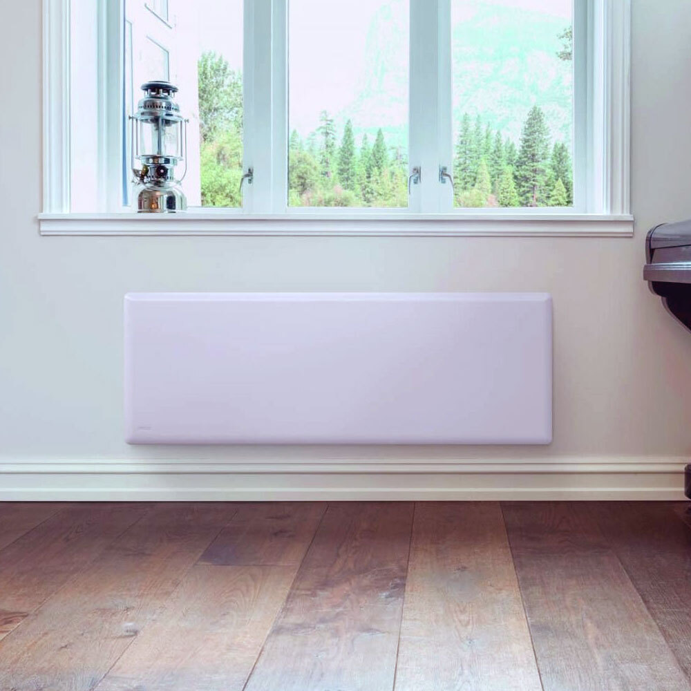 Nobo 1250W Slimline Portable Indoor Electric Panel Heater w/ Castors