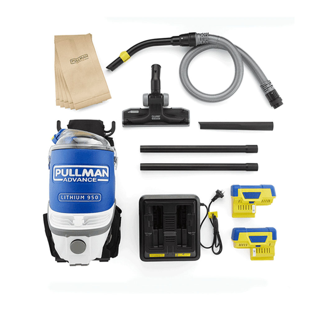 Pullman 450W Advance Lithium Commercial Cordless Backpack Vacuum Cleaner PL950 9352491598841 eBay