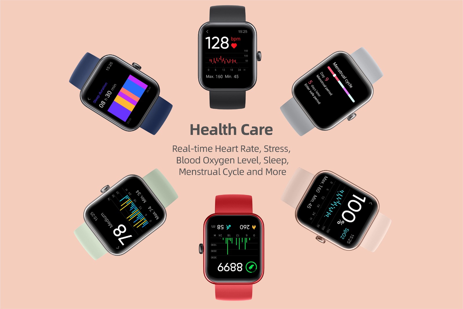 kogan alexa built in smart watch rose gold