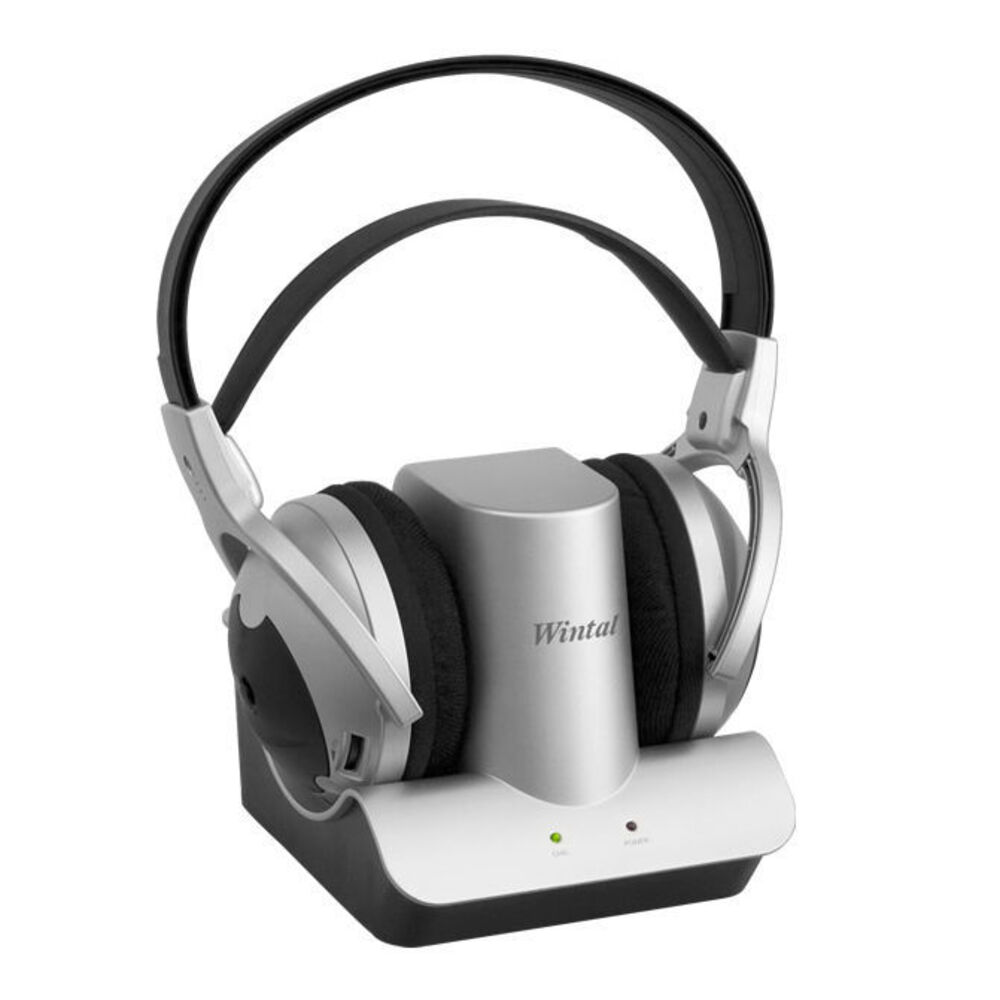 Wintal Rf900 Wireless Headphones w/Rechargeable Batteries Dock For Tv