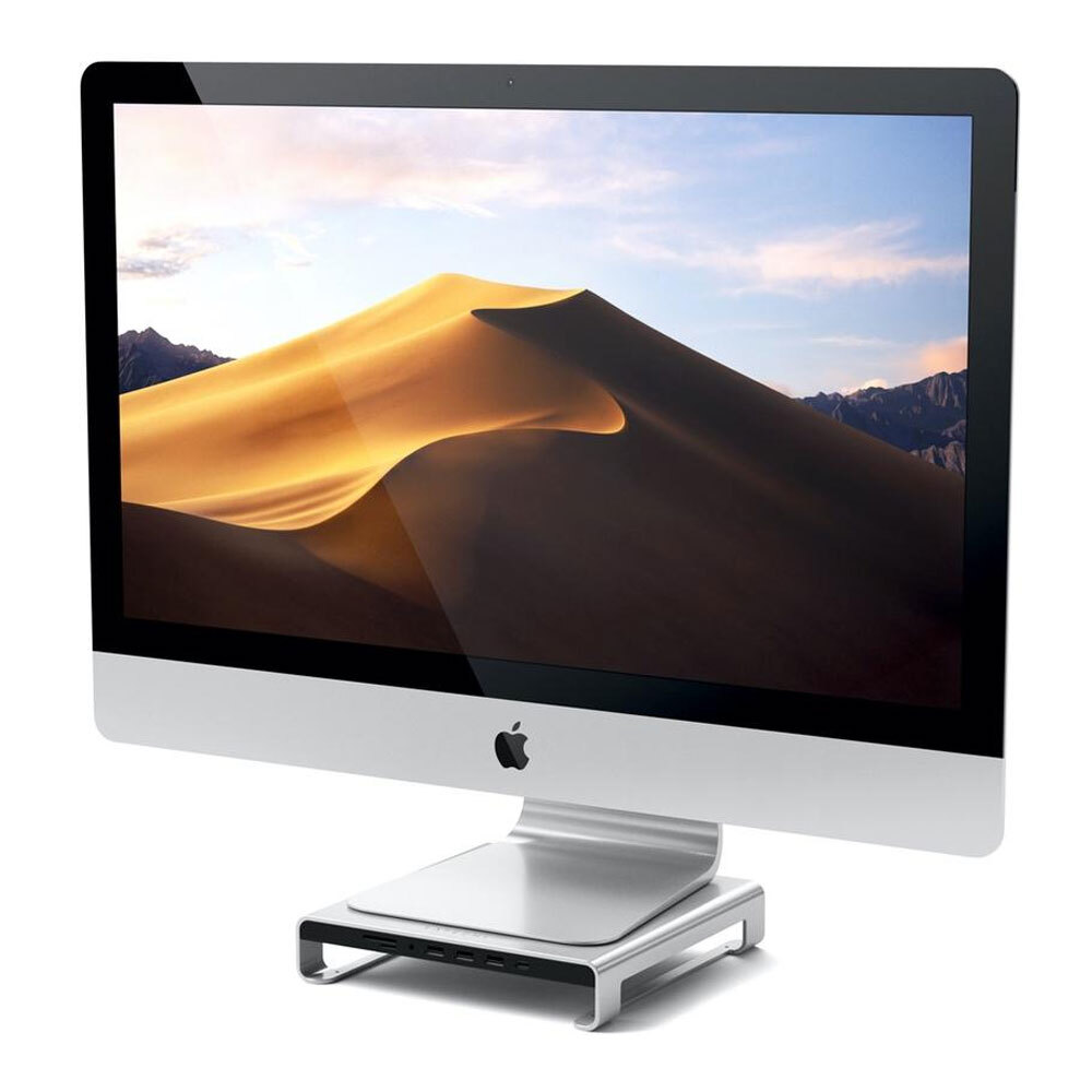 Satechi Aluminium Monitor Stand Hub/Holder Storage Desk Mount for iMac