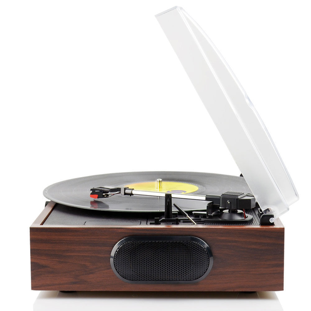 mbeat vintage wood turntable