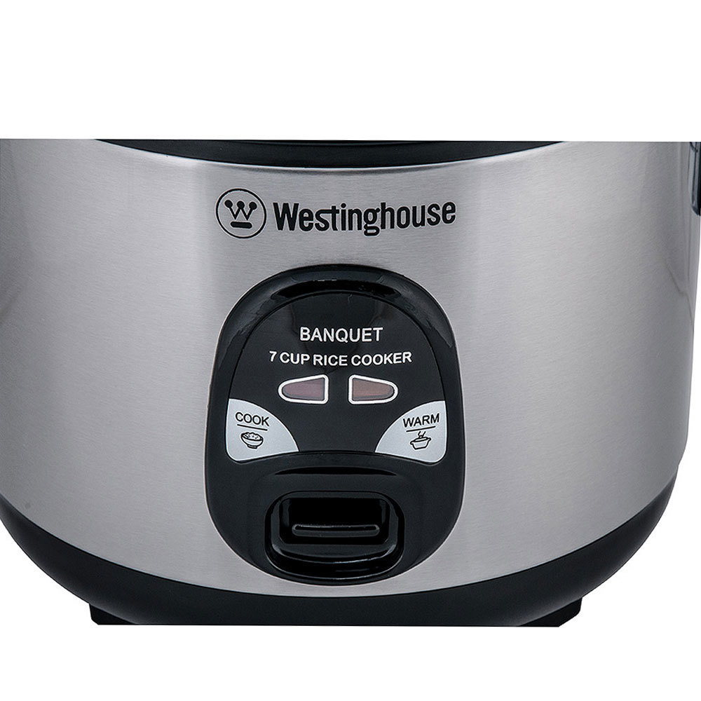 Westinghouse Electric 7 Cup Rice Cooker Pan Stainless Steel w/Food Steamer Tray 9338620006937 eBay