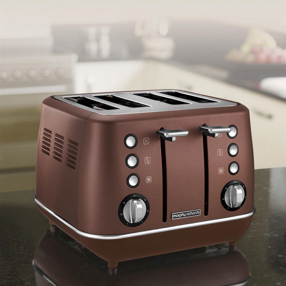 Morphy Richards Evoke 4 Slice Toaster & 1.5L Kettle Bronze Online KG Electronic