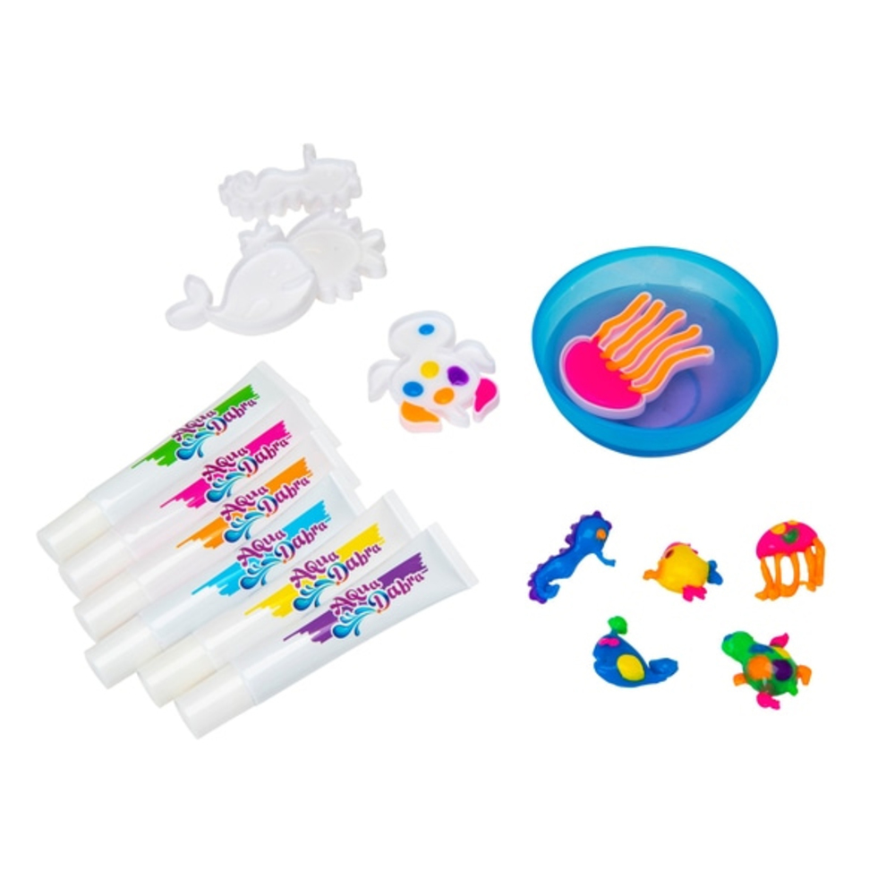 Aqua Dabra Light Up Aquarium Kit 3D Colour Toy /& 6pc Paint Refill Set 5y+