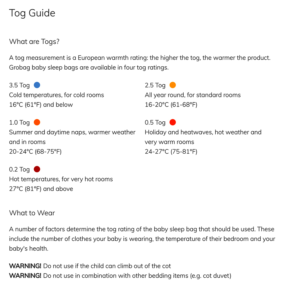 gro company sleep guide