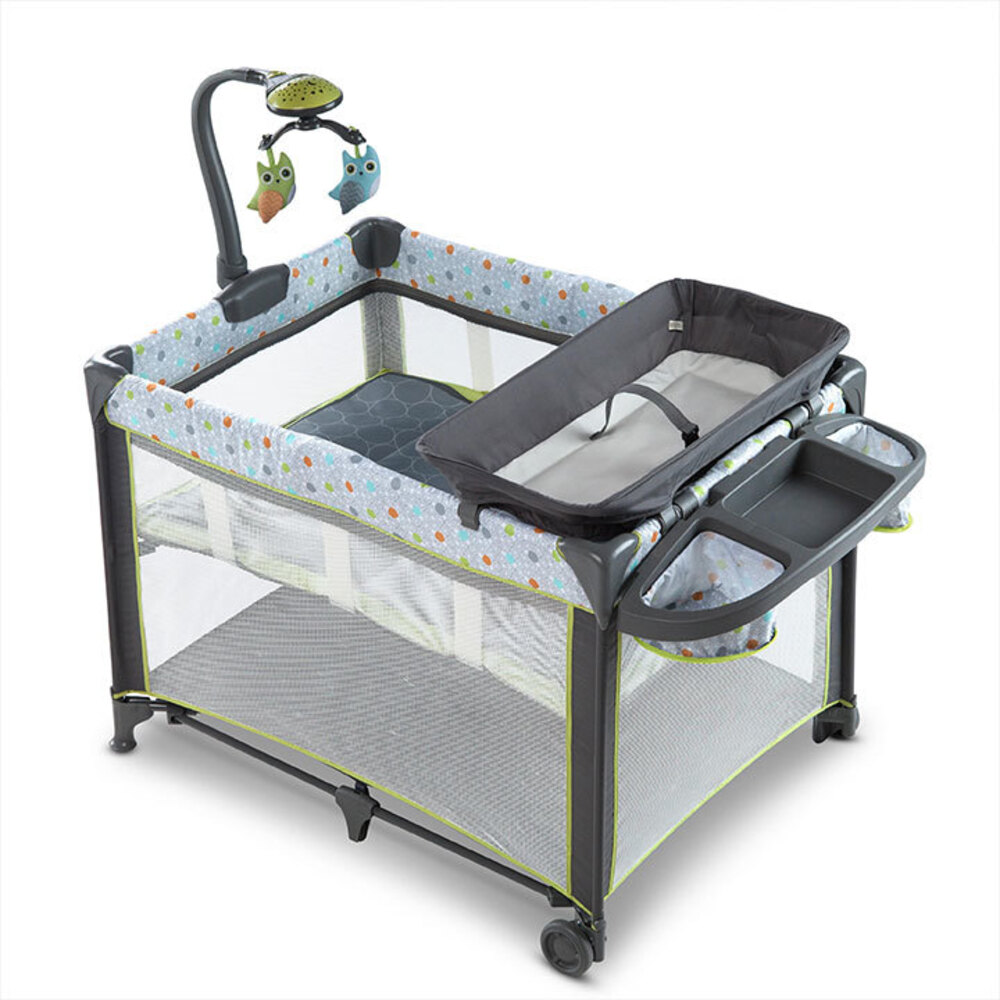 Ingenuity Marlo Baby/Infant Portable Travel Cot/Bed w/ Nappy Changing