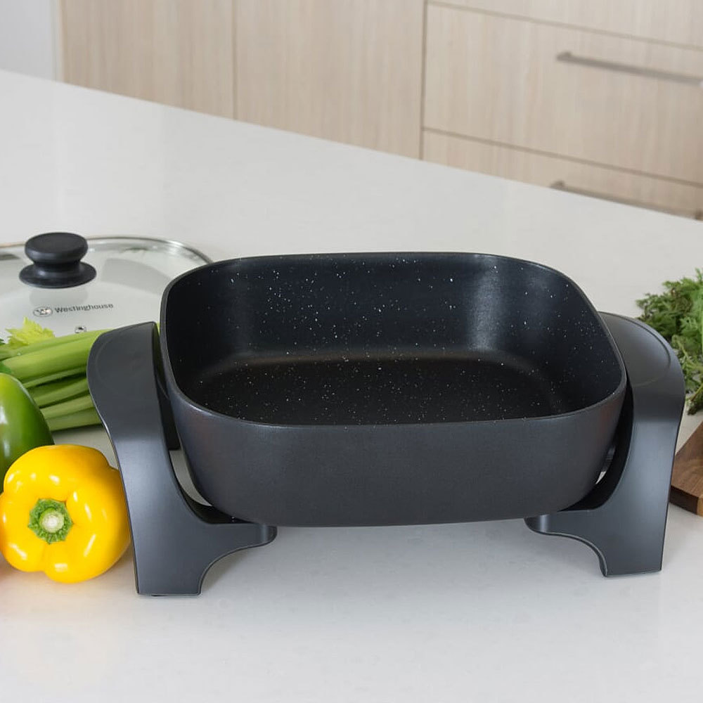 Westinghouse 12" NonStick Electric Skillet Fry Pan w/ Glass Lid