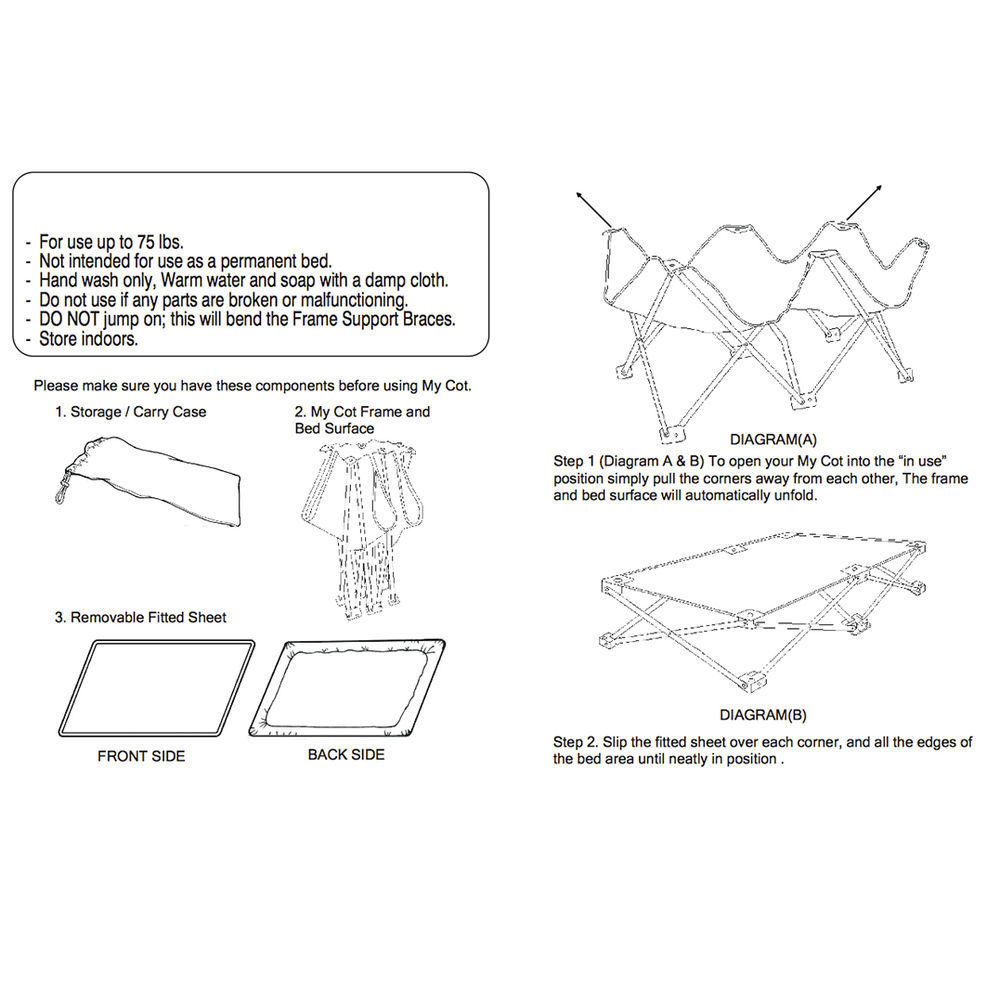 regalo cot replacement parts