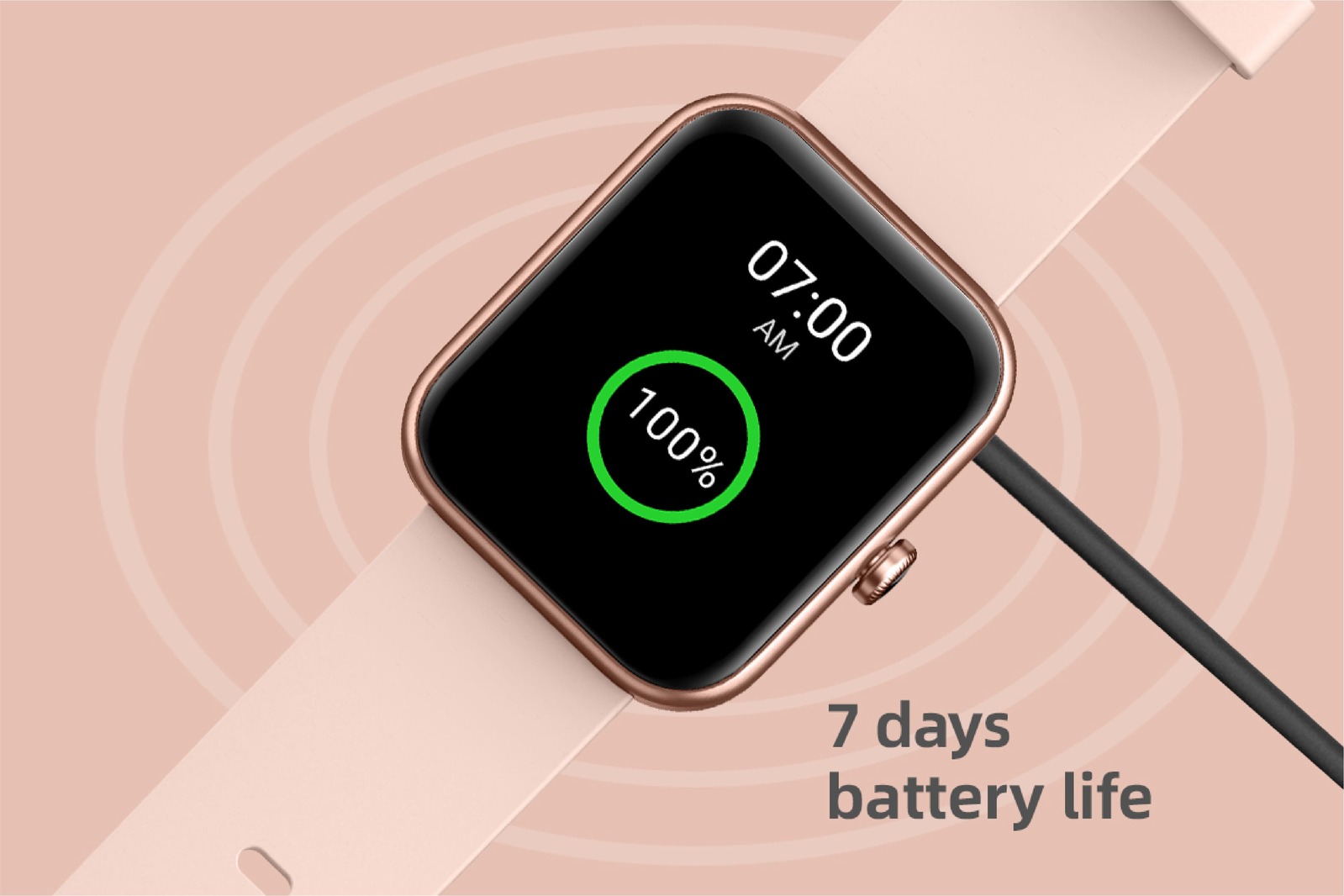 kogan alexa built in smart watch rose gold