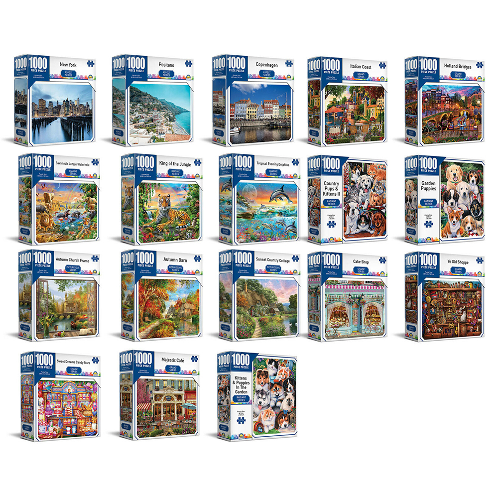 Puzzle Rotondo 1000 Pezzi – Isola Delle Creature Della Fauna Selvatica, Diametro 67,5 Cm, Per Adulti E Bambini, Sfida Creativa, Idea Regalo