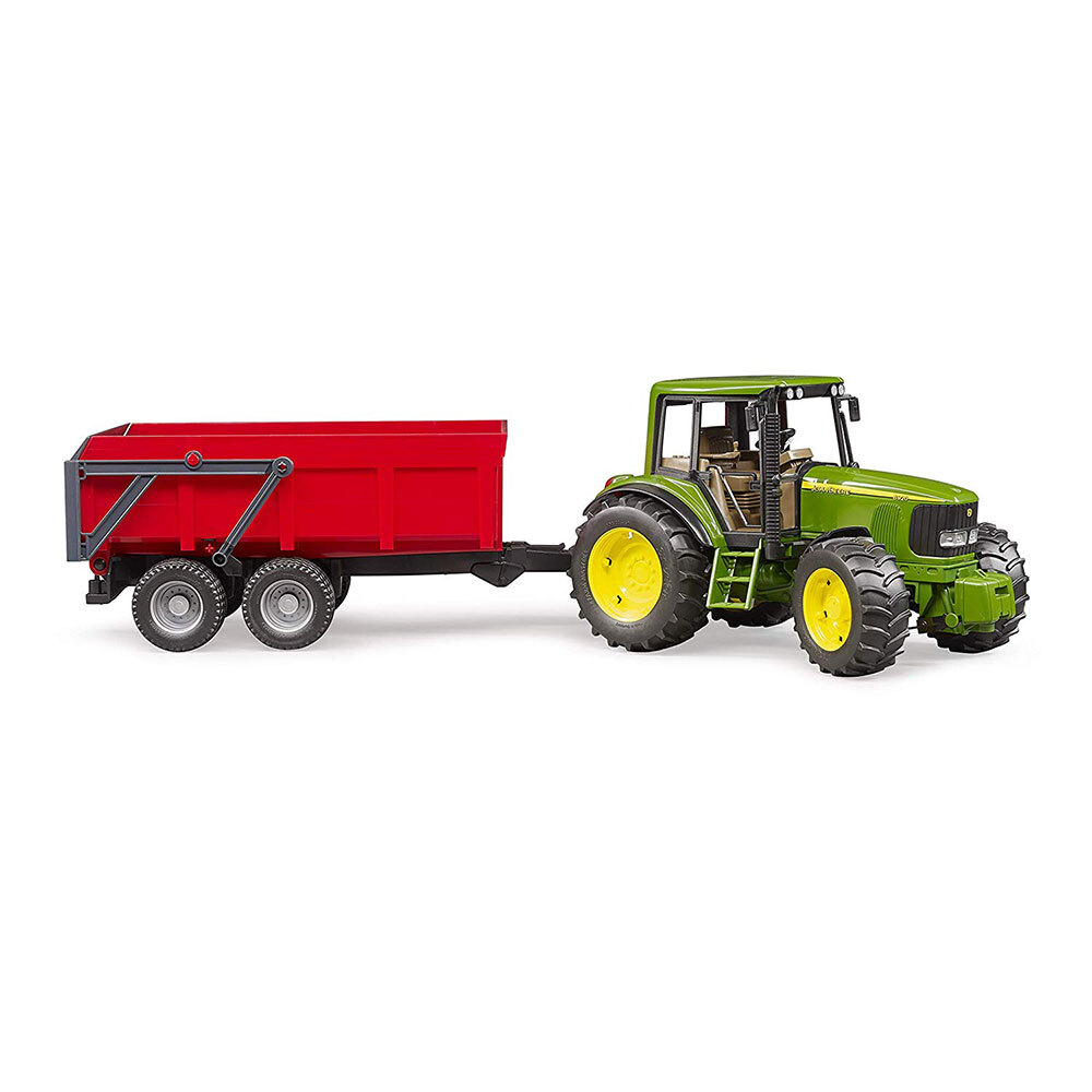 bruder john deere tractor and trailer