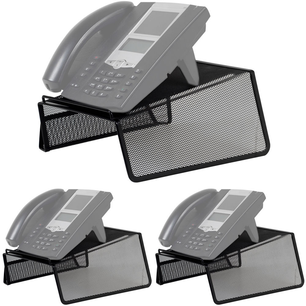 3pk Jastek Black Mesh Phone Stand for Desk Telephone Online KG Electronic