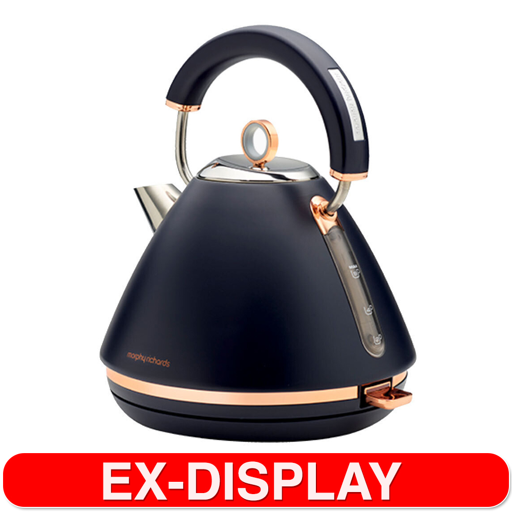 Morphy Richards Accents Rose Gold 1.5L Pyramid Kettle Midnight Blue Online KG Electronic