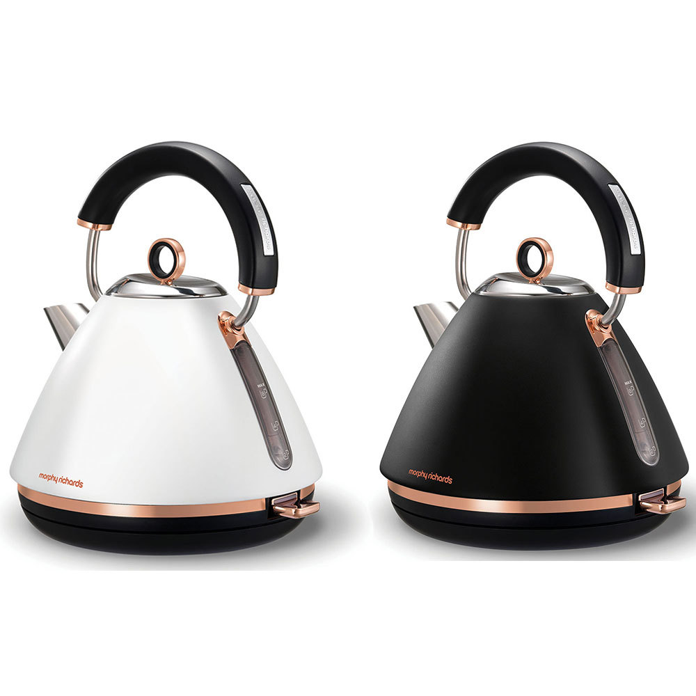 morphy richards kettle rose gold black