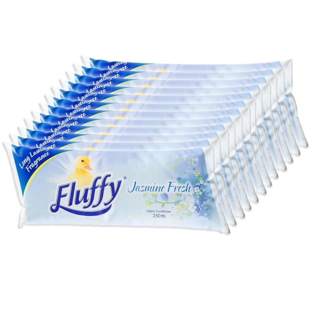 3L Concentrated Fluffy Jasmine Fresh Fabric Softener Pouch Laundry Makes 24L