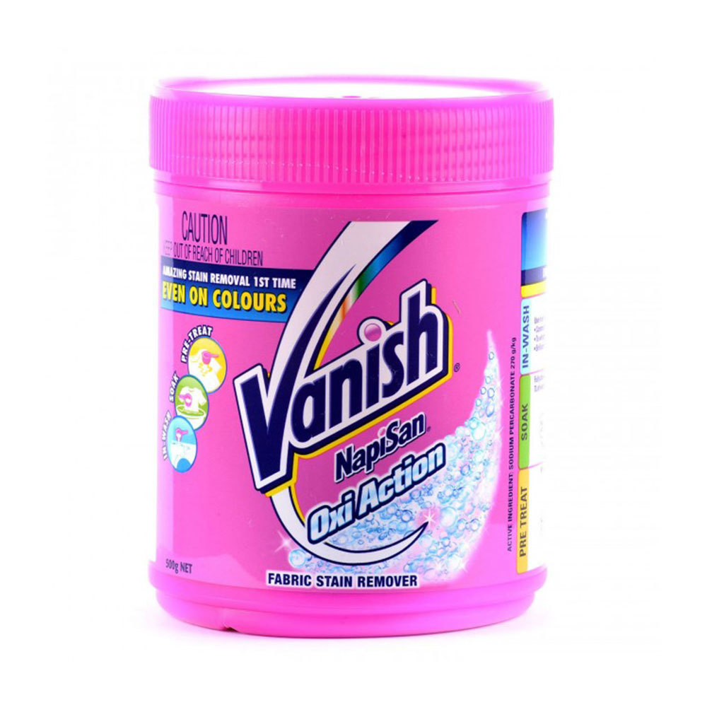 Vanish 500g NapiSan Oxi Action Soak/Wash/Destainer Fabric/Laundry