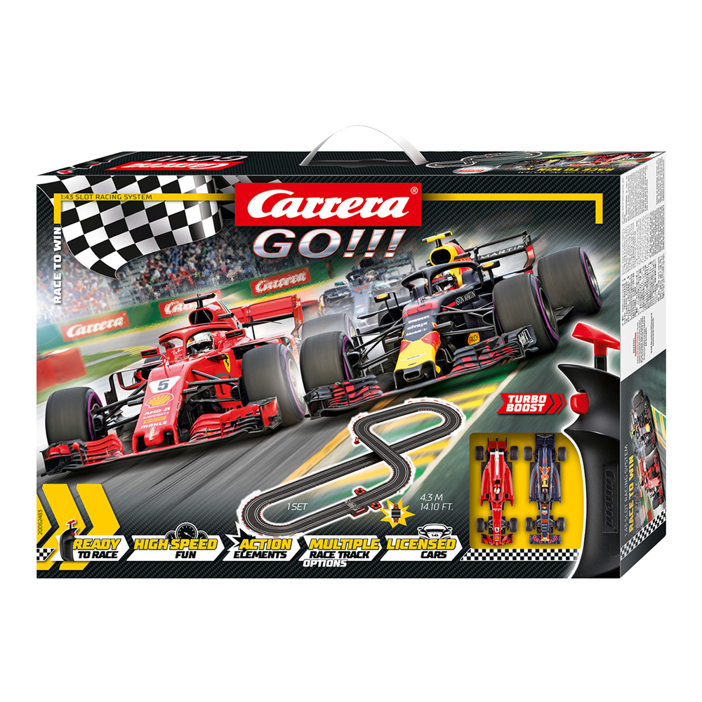 Carrera Go 1:43 4.3m Formula 1 Race To Win Slot Car Racing Tracks Kids Toy 6y+