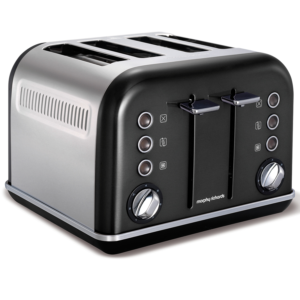 Morphy Richards 242018 Black Chrome Accents 4 Slice Toaster Online KG Electronic