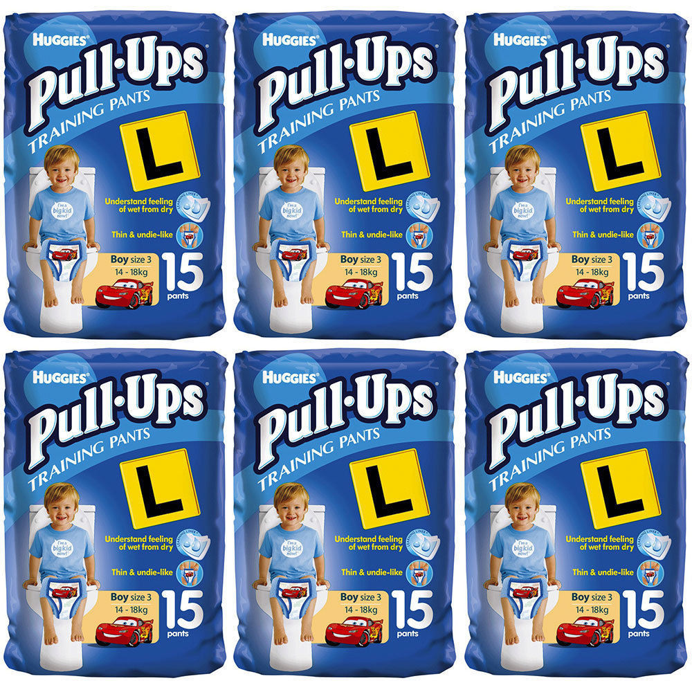 90pk Huggies PullUps Training Pants Boys Size 3/1418kg Toilet Toddler Nappy