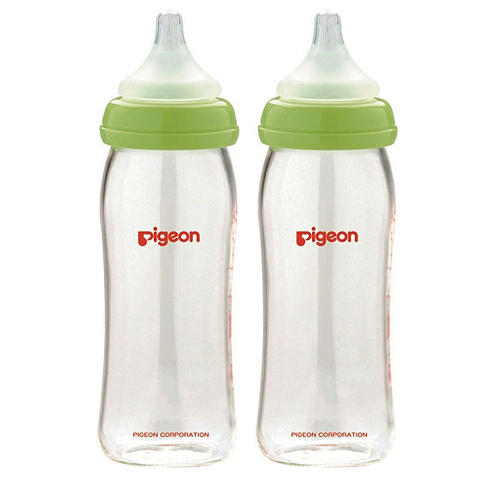 pigeon baby feeding glass bottle