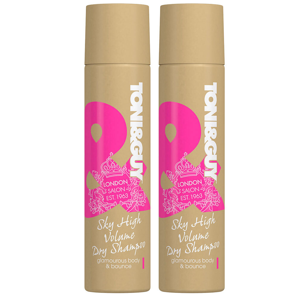 2x Toni Guy 250ml Sky High Volume Spray Dry Shampoo Hair Care Styling Clean Ebay