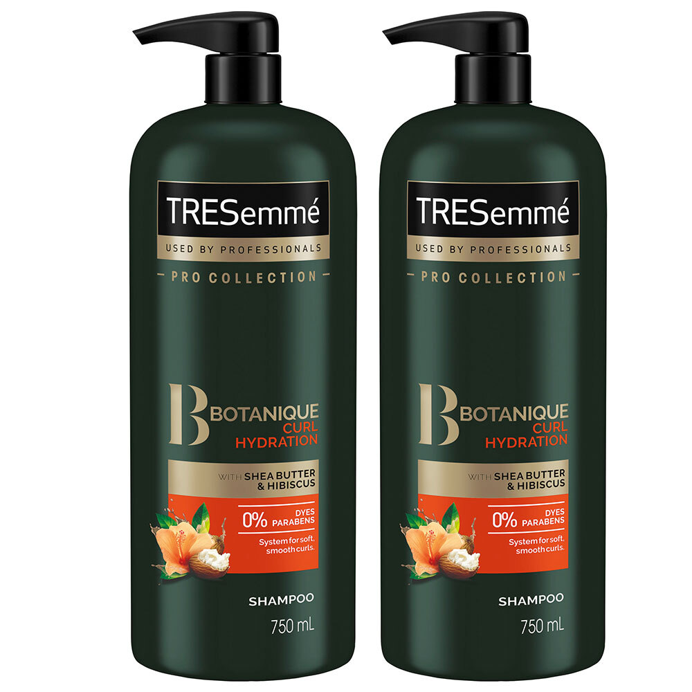 2x Tresemme Pro Collection 750ml Botanique Curl Hydration