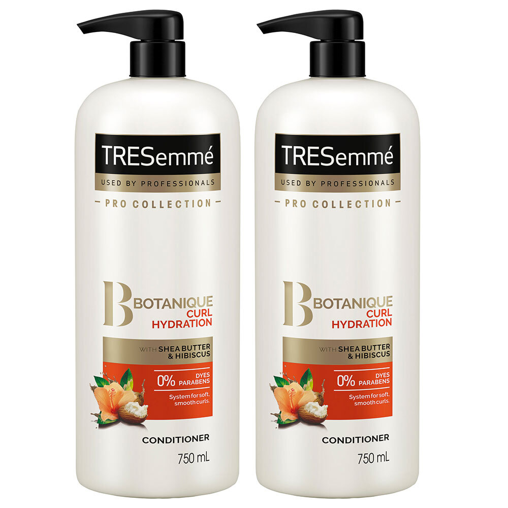 2x Tresemme 750ml Shea Butter Hibiscus Botanique Conditioner Curl