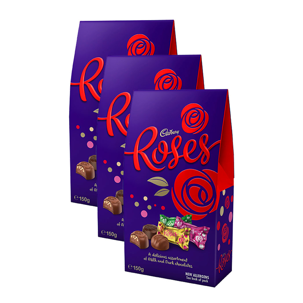 3PK Cadbury 150g Roses Chocolate Gift Pouch Online KG Electronic