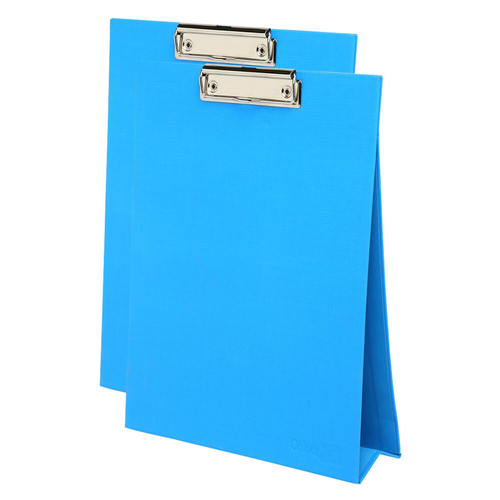 2PK ColourHide A4 Paper Stand Up Clipboard/Whiteboard Document Writing
