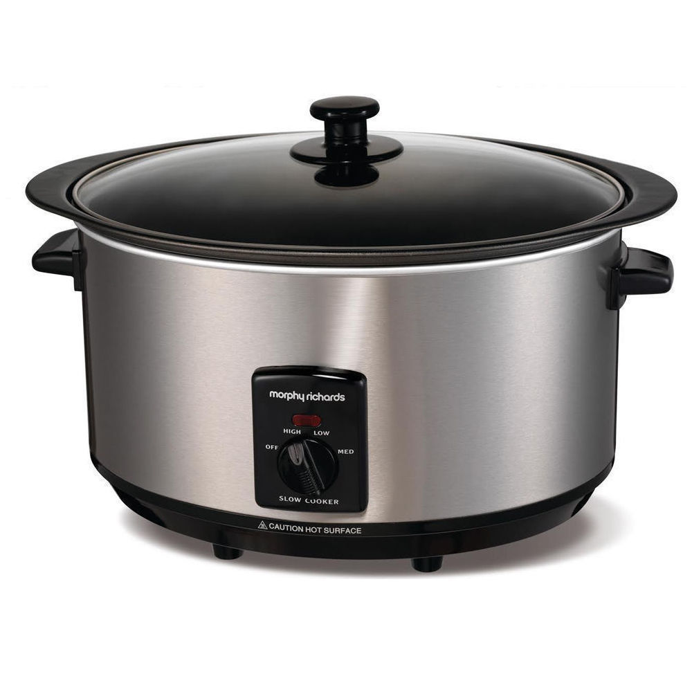 Morphy Richards 48705 6.5L Electric Stainless Steel Slow Cooker Pot