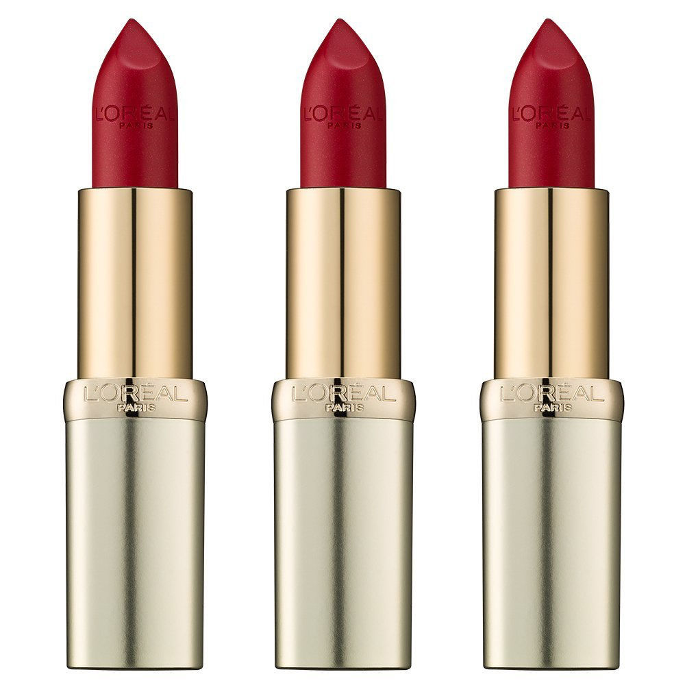 3x Loreal 297 Red Passion Color Riche Lipstick Bold Colour Soft Lips ...