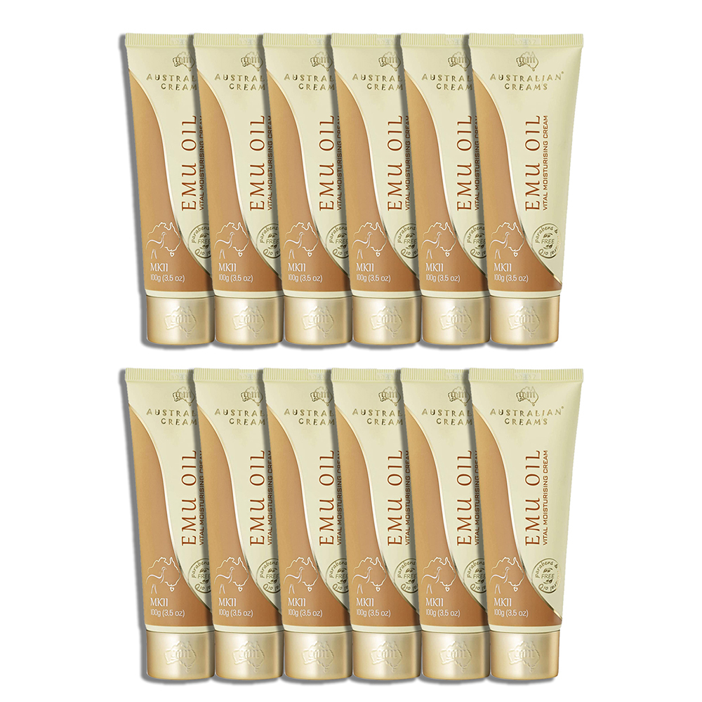 12x Australian Creams 100g Emu Oil Moisturising Cream Online KG