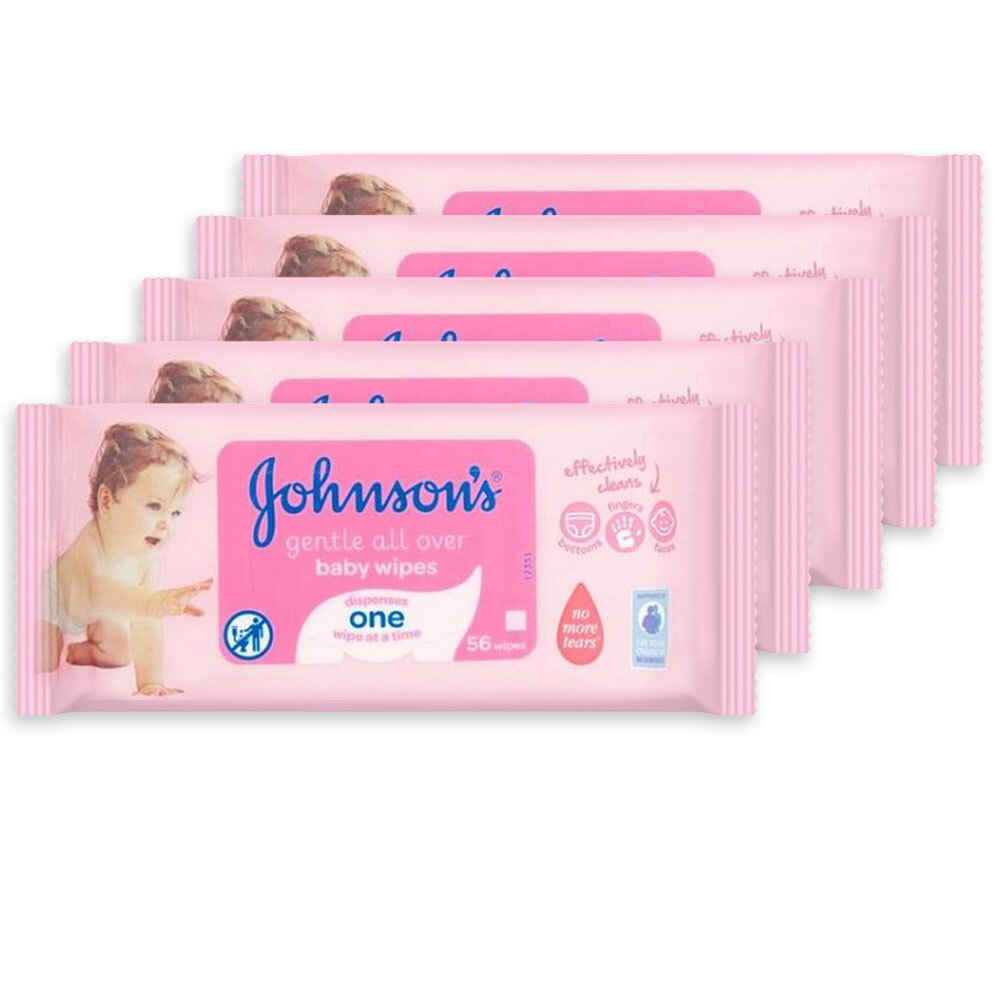 johnson's gentle all over baby wipes 12 pack