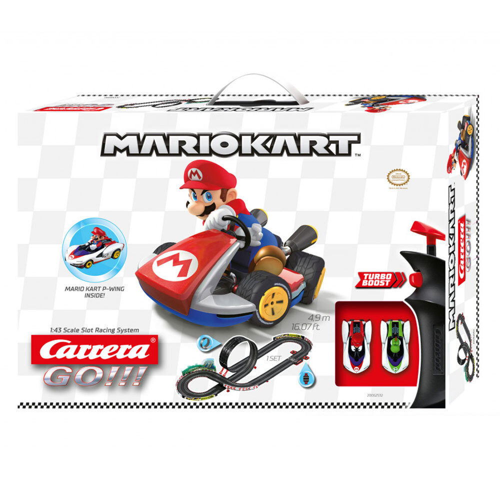 Carrera Racing System Battery Operated 1:43 Scale Mario Kart 14-ft