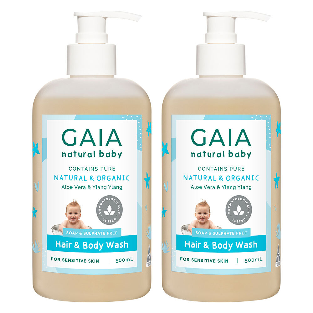 gaia natural baby hair & body wash