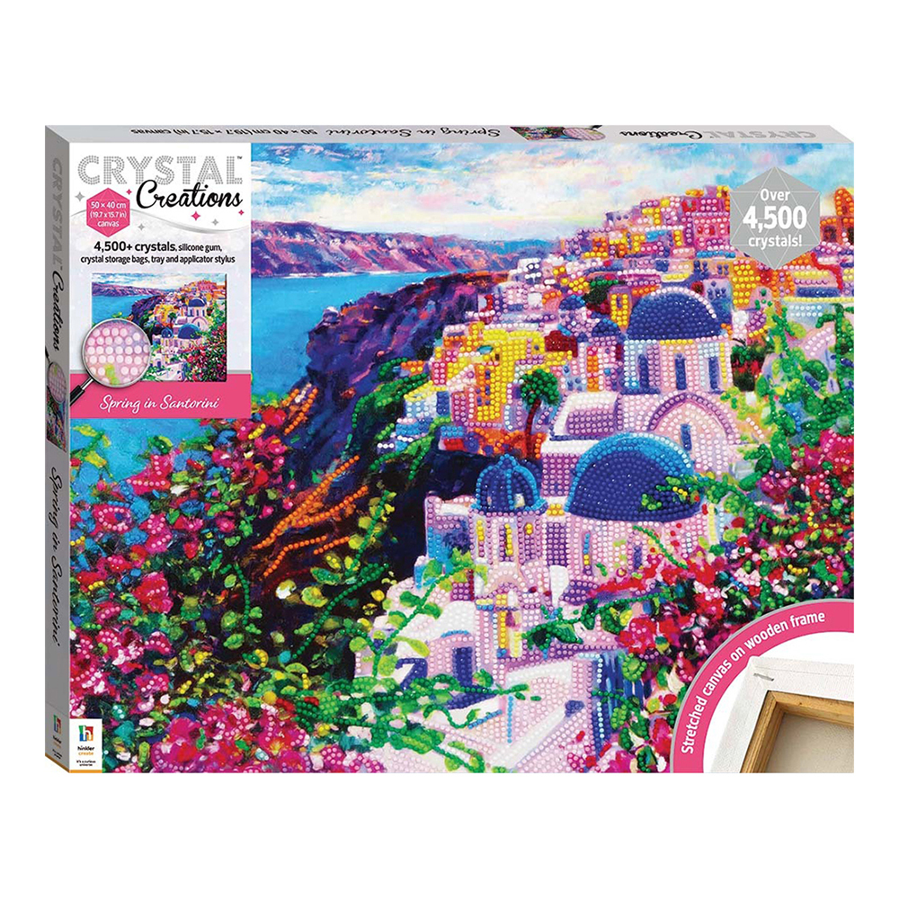 Art Maker Crystal Creations Canvas: Spring in Santorini Activity