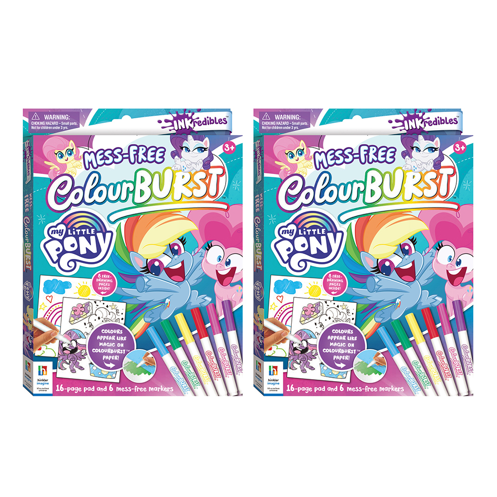 2PK Inkredibles Colour Burst My Little Pony Activity Colouring