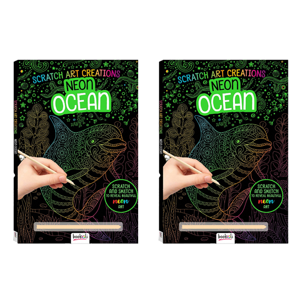 Scratch Art Creations: Neon Ocean