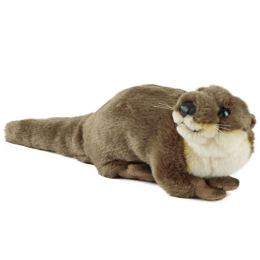 AN191 LIVING NATURE SOFT FLUFFY CUDDLY STUFFED TEDDY PLUSH REALISTIC TOY OTTER 
