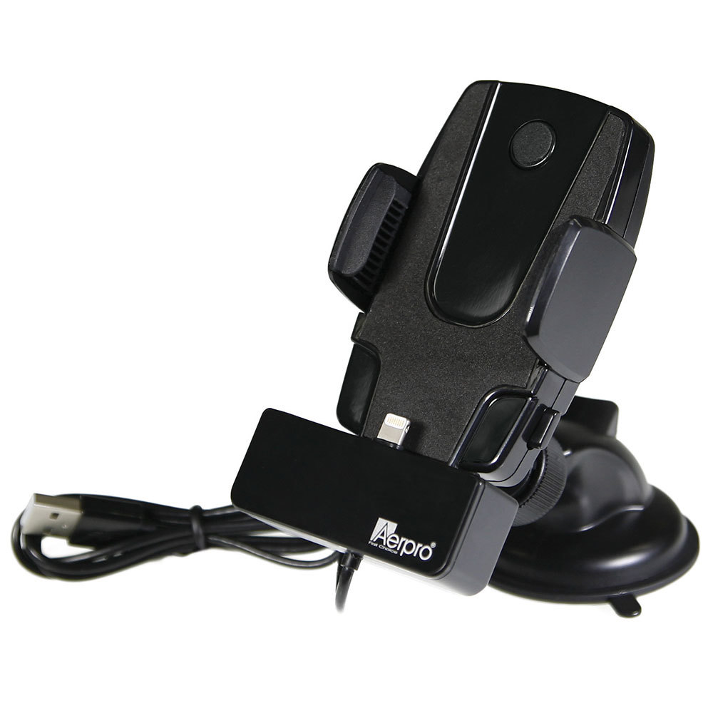 Aerpro Simple Dock Car Charger/Holder for iPhone Suction Mount w