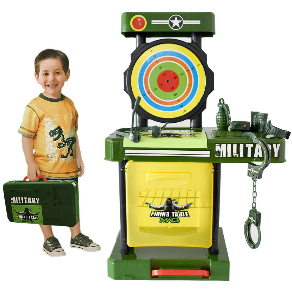 Army Military Force Kids Game Firing Laser Gun Target Play Toy Lights