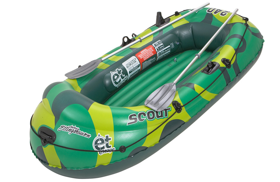 2 person Inflatable Raft/Oar Fishing Boat Sea Ocean River Canoe kayak