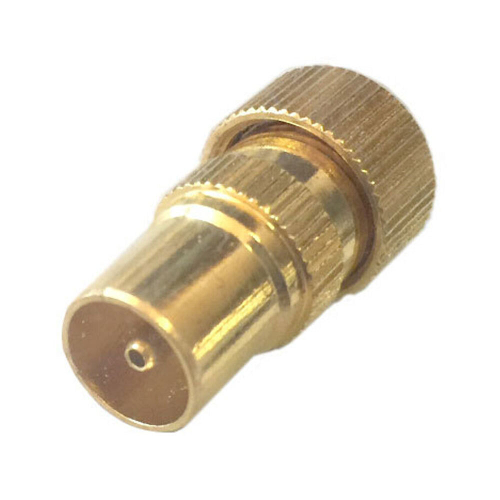 75ohm Line Plug Coax/PAL Male to Metal Screw Type TV Antenna Cable