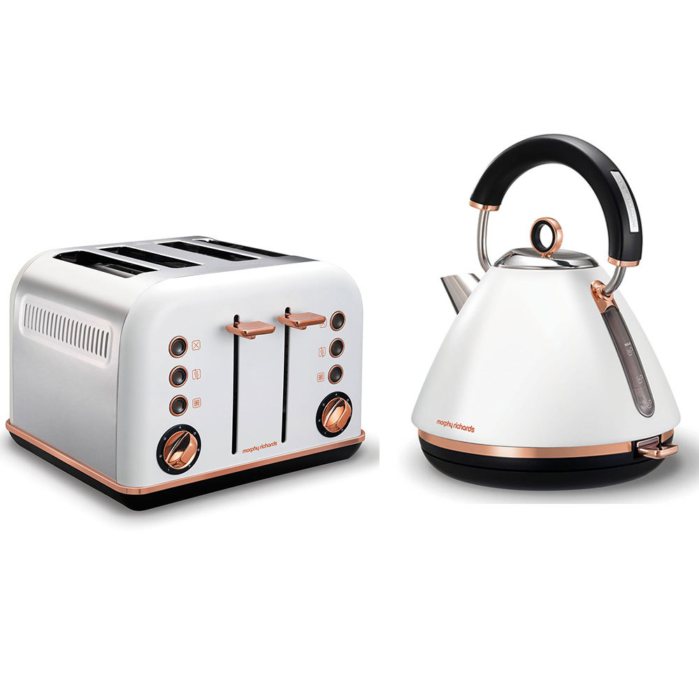 morphy richards kettle rose gold black