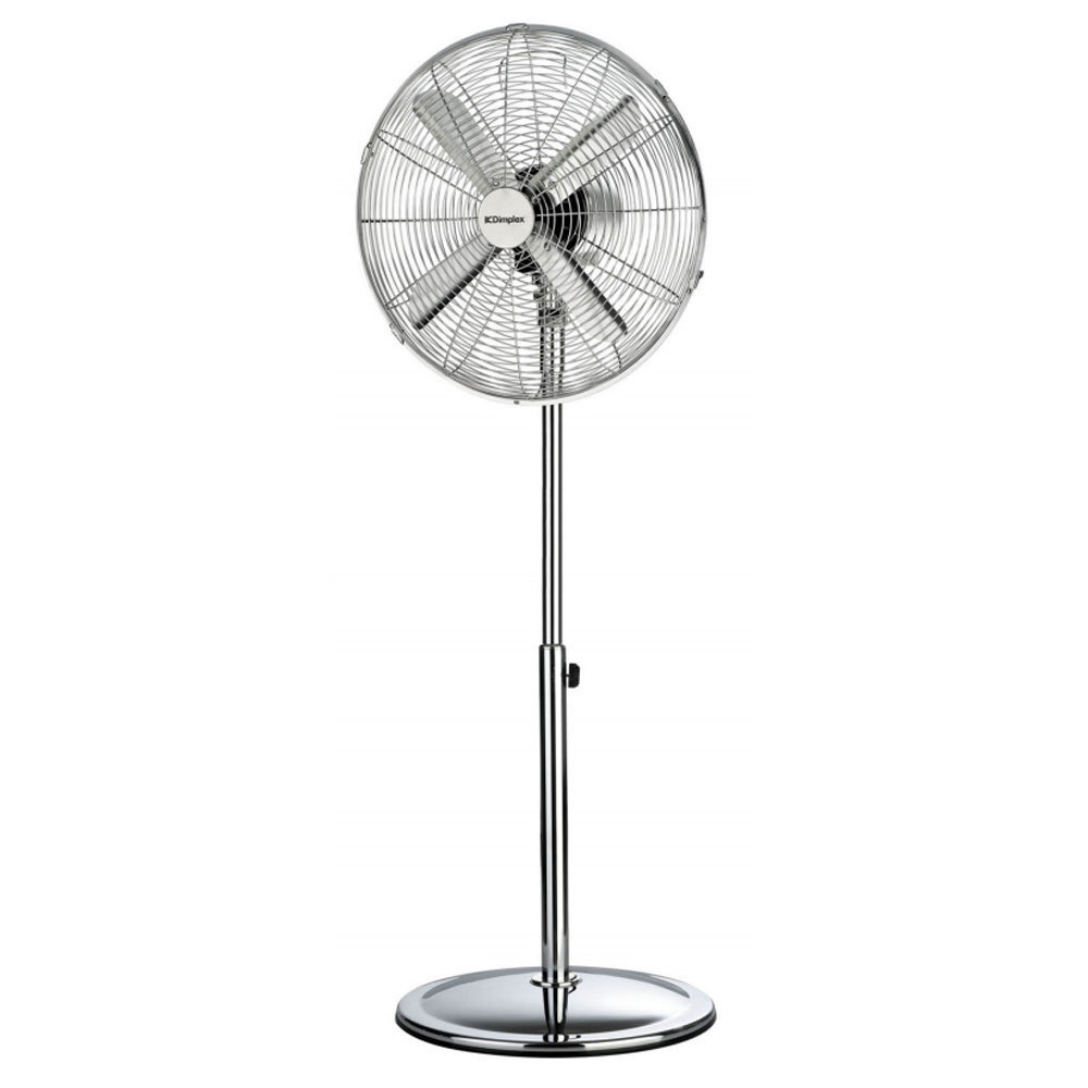 Dimplex 40cm High Velocity Pedestal Fan Chrome Finish Online KG