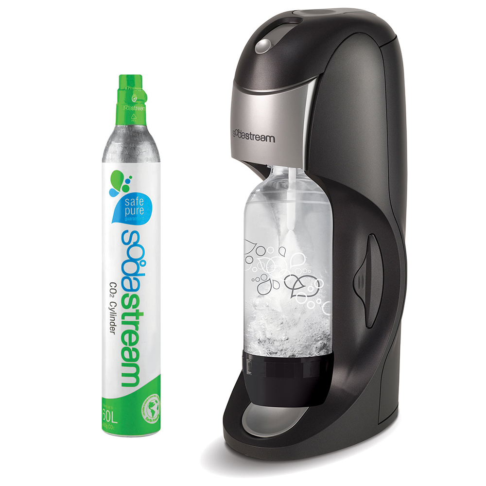 Soda Stream Dynamo Black Titan Home Soft Fizzy Bubble Drinks Maker