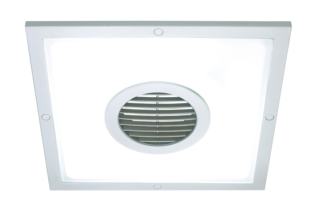 Heller 250mm Square Ceiling Light/Ducted Exhaust Fan/bathroom/laundry/Kitchen/Si 9312737013705